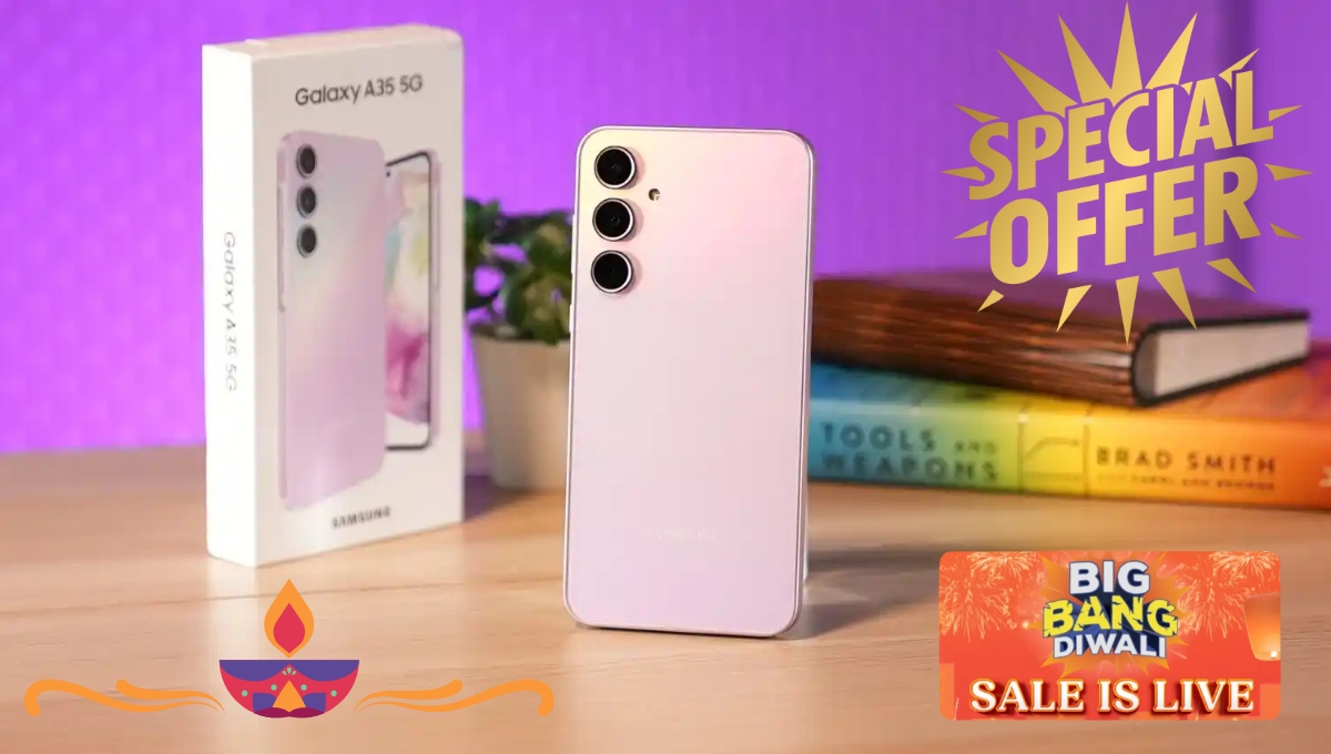 Big Bang Diwali Sale 2025: Samsung Galaxy A35 5G पर मिला 47% का धमाकेदार डिस्काउंट, 50MP कैमरा और 5 साल का अपडेट सपोर्ट