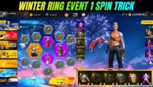 Free Fire Winterlands: Winter Ring Event में 1 Spin में बंडल पाने का आसान तरीका
