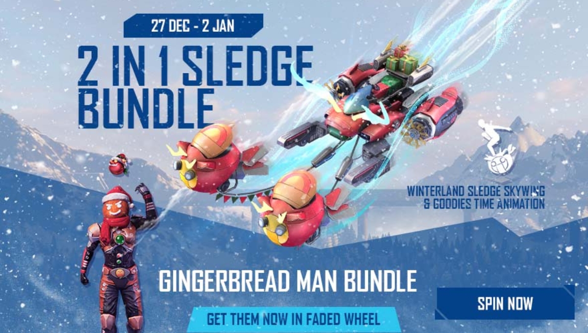 Free Fire Winterland Sledge 1 Spin Trick