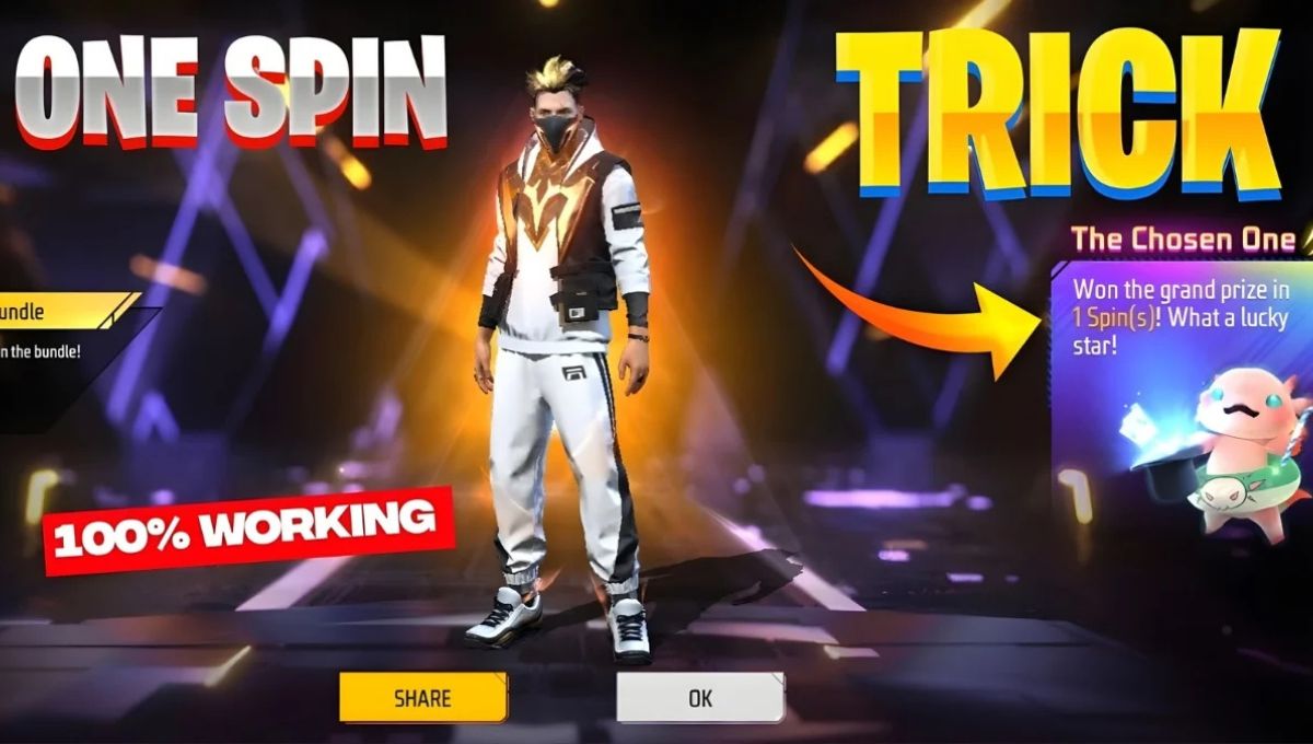 Free Fire Premium Bundle One Spin Trick
