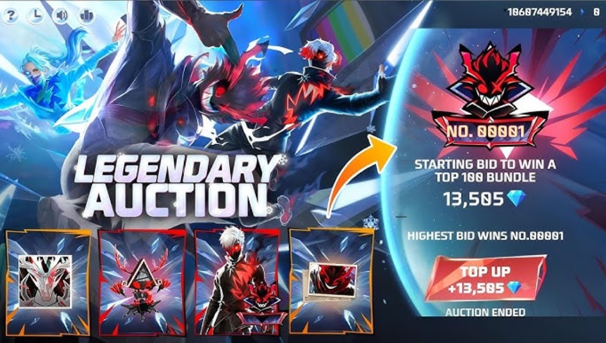 Free Fire Dreamspace Legendary Auction Event