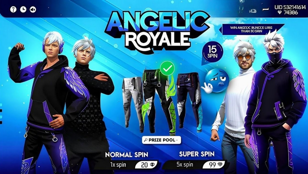 Purple Angelic Royale Event Free Fire
