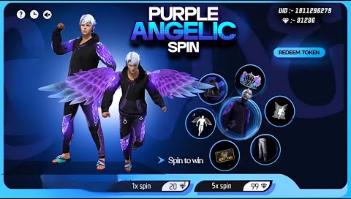 Purple Angelic Royale Event Free Fire