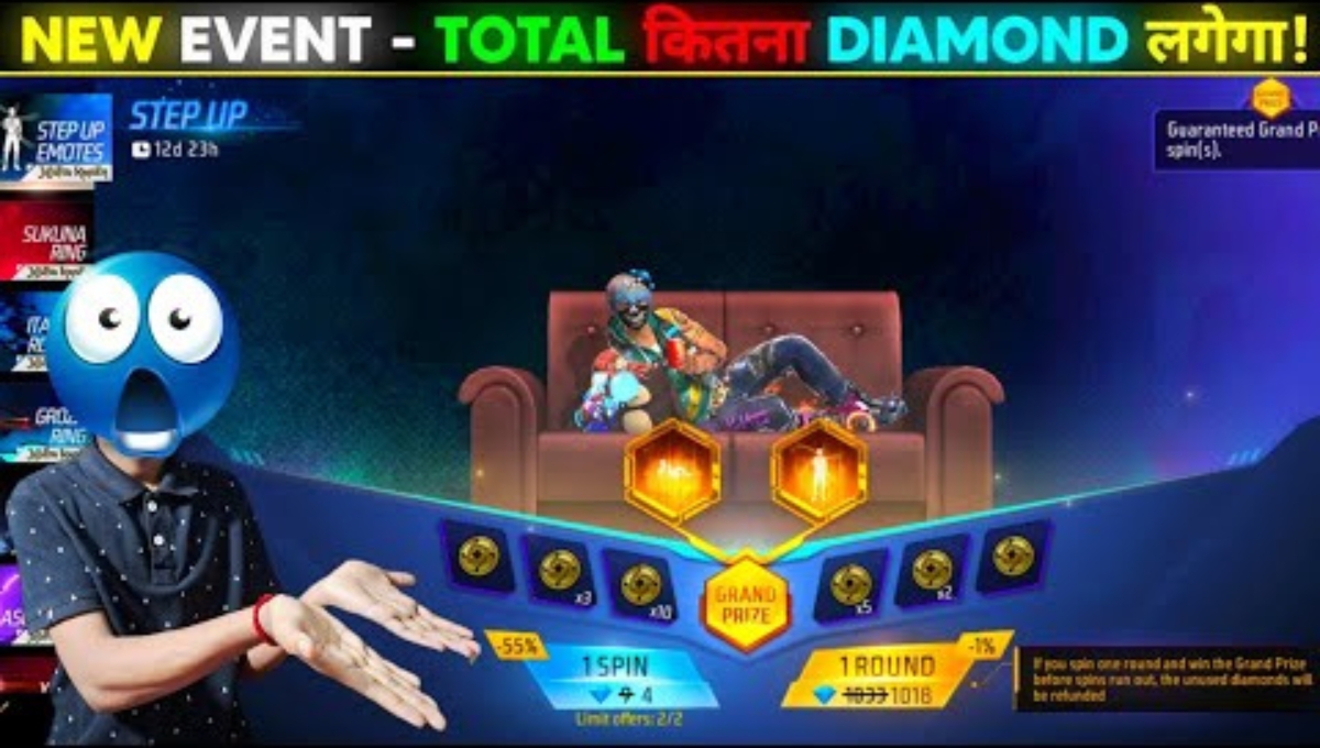 Free Fire Step Up Emote Event