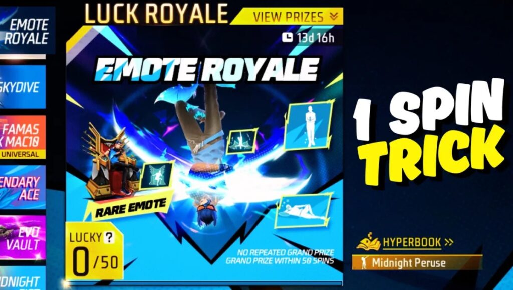 Royale Event 1 Spin Trick
