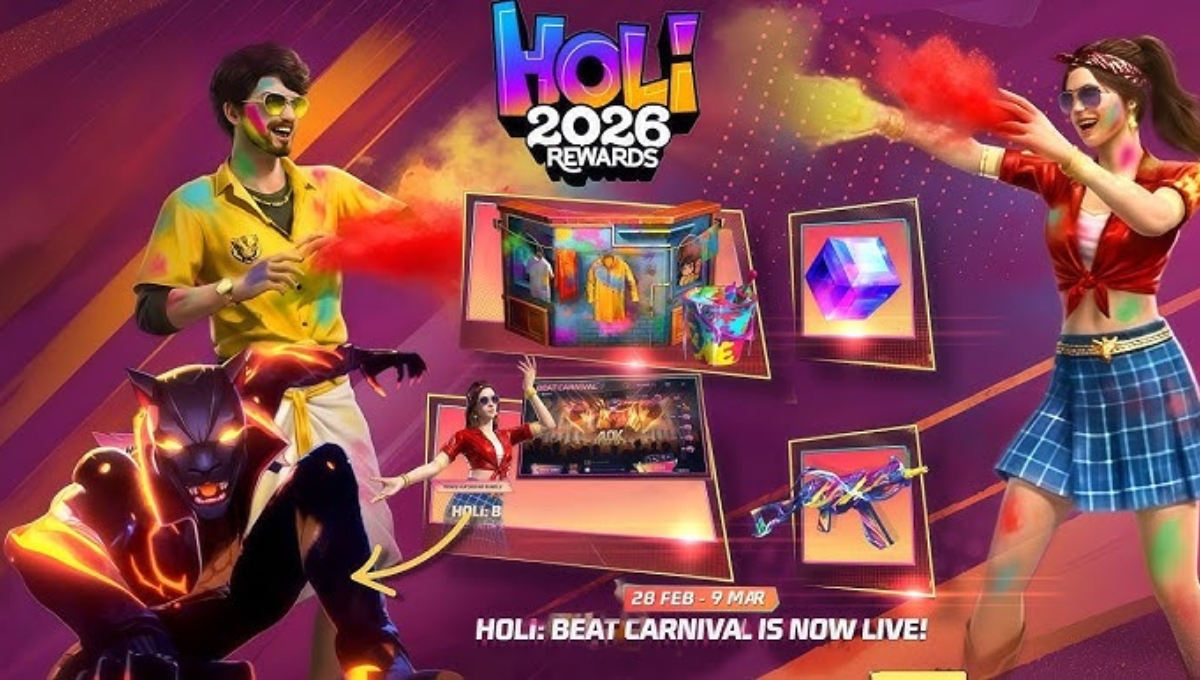 Free Fire Holi Event 
