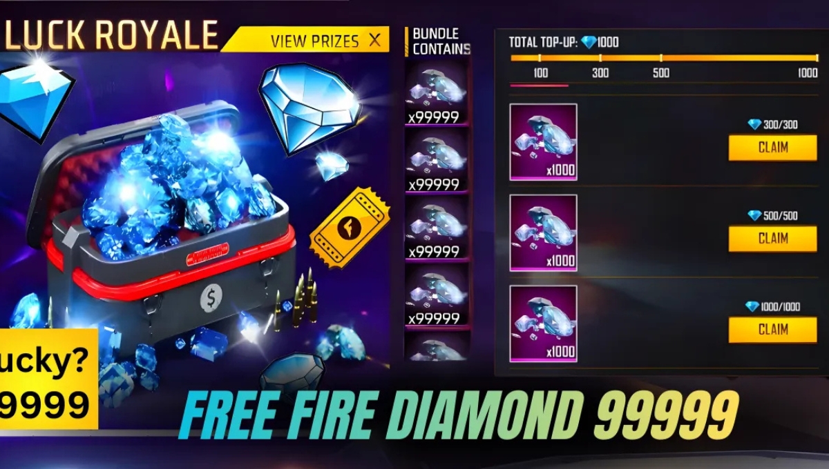 Free Fire Diamond 99999 Free