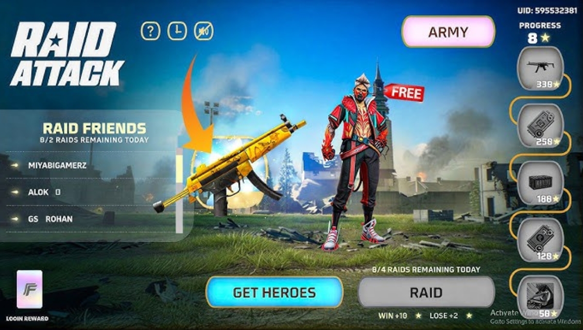 Raid Attack Event Free Fire