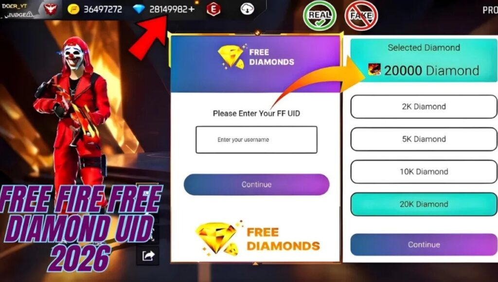 Free Fire Diamond UID Free