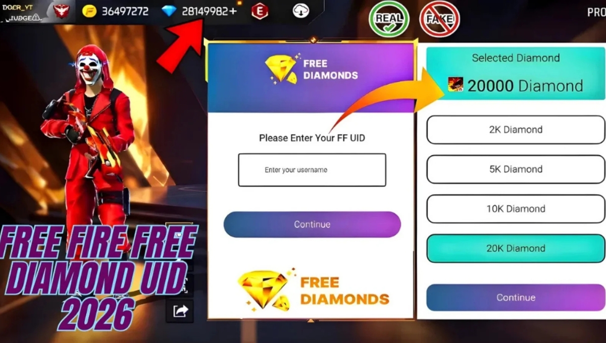 Free Fire Diamond UID Free
