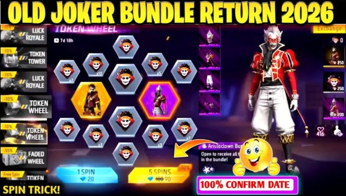 Free Fire Joker Bundle Kaise Nikale 