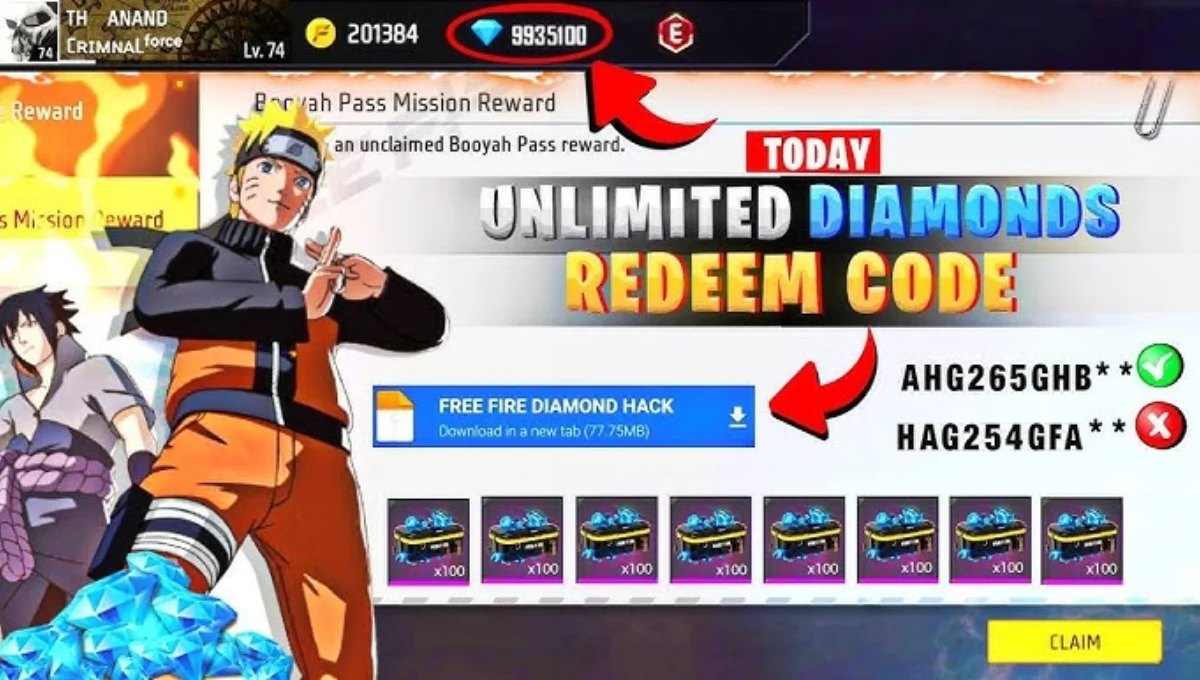Free Fire Diamond Free Claim Code