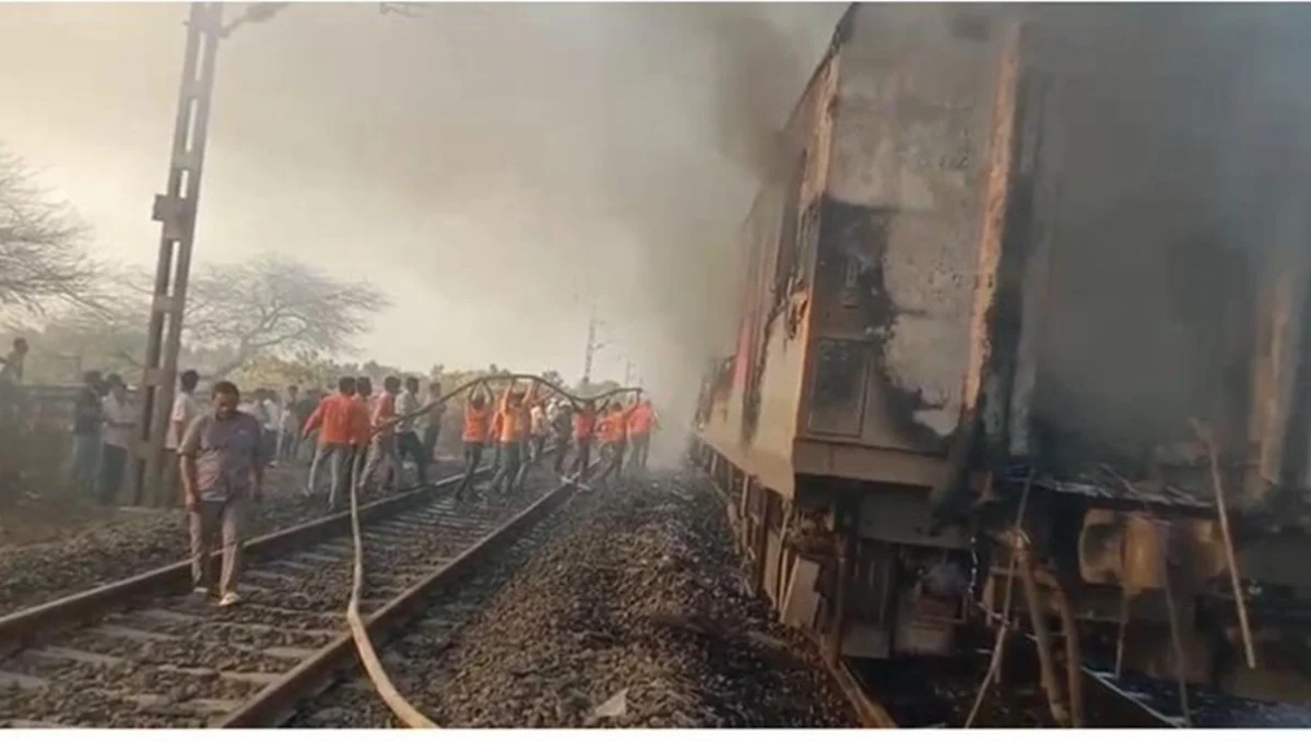 Rajdhani Express Fire