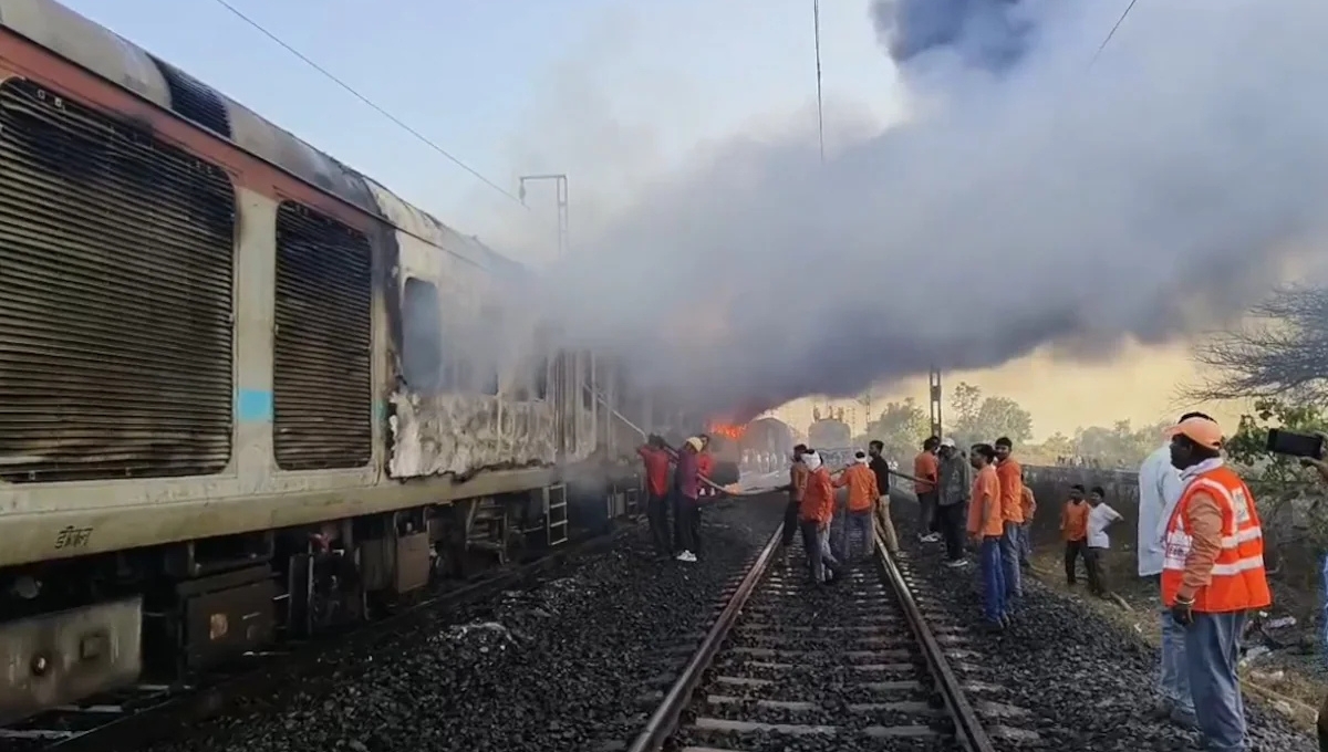 Rajdhani Express Fire