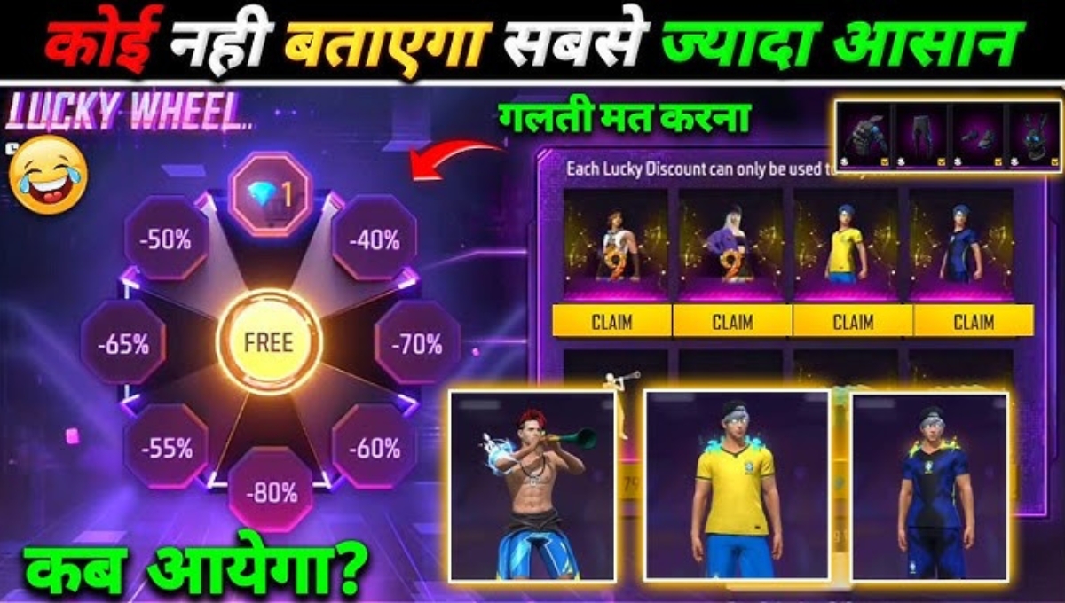 Free Fire Lucky Wheel Discount Event